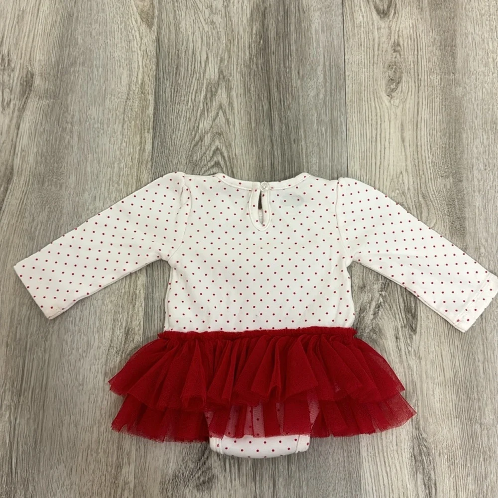 Mud Pie 0-3 Month Baby Girl Santa’s Favorite Onesie